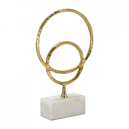 Sagebrook - 14"/16" Metal Hammered Decorative Rings (Set Of 2)