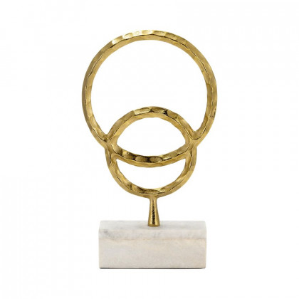 Sagebrook - 14"/16" Metal Hammered Decorative Rings (Set Of 2)