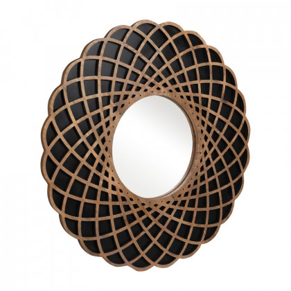 Sagebrook - Wood Kaleidoscope Mirror in Black