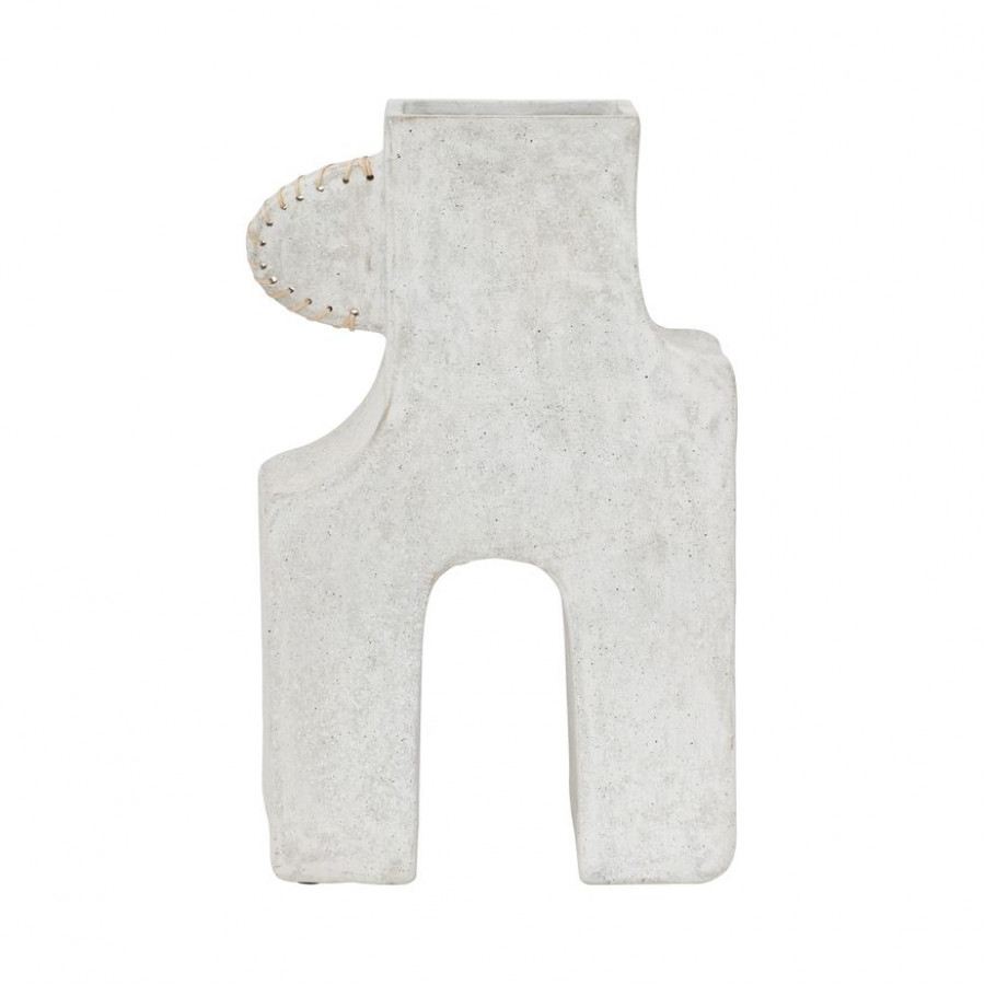 Sagebrook 19" Ecomix Abstract Vase - White