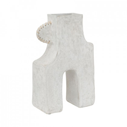 Sagebrook 19" Ecomix Abstract Vase - White