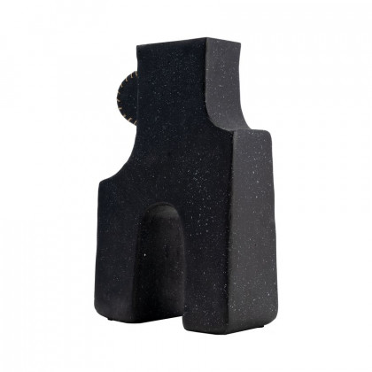 Sagebrook 19" Ecomix Abstract Vase - Black