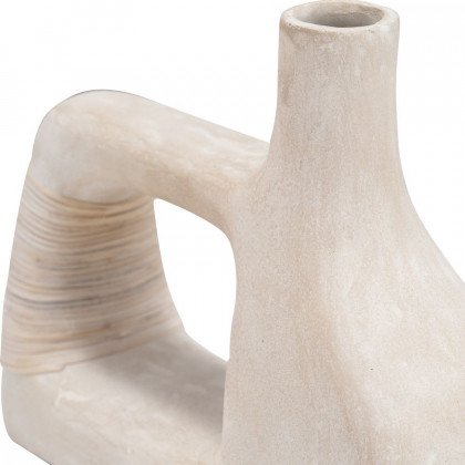 Sagebrook 10" Ecomix Abstract Vase - Antique White