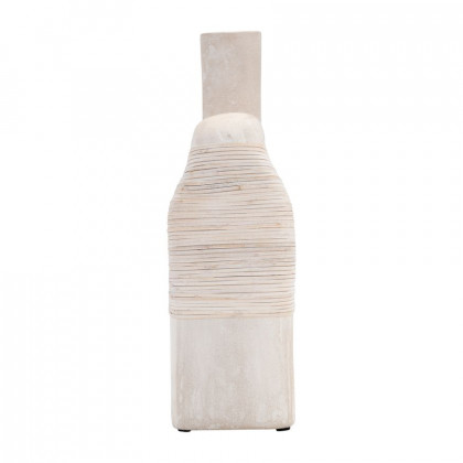 Sagebrook 13" Ecomix Abstract Vase - Antique White