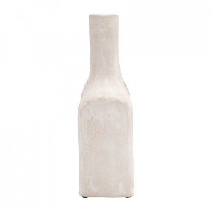 Sagebrook 13" Ecomix Abstract Vase - Antique White