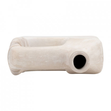 Sagebrook 13" Ecomix Abstract Vase - Antique White
