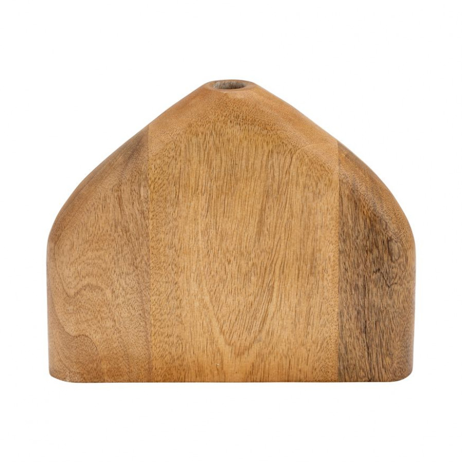 Sagebrook - 11" Wood Tapered Vase