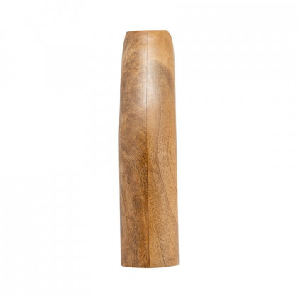 Sagebrook 9" Wood Tapered Vase - Brown