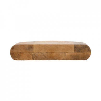 Sagebrook 9" Wood Tapered Vase - Brown