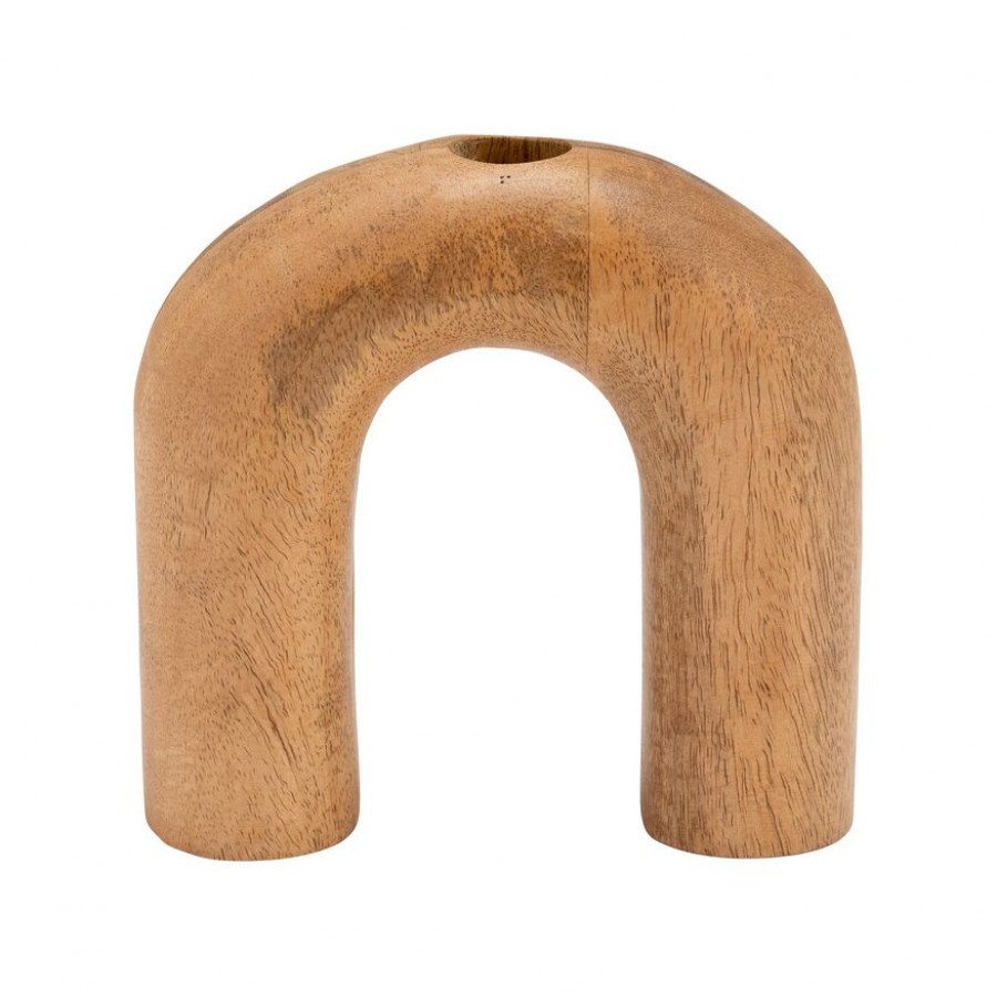 Sagebrook - 6" Wood Horseshoe Vase