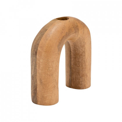 Sagebrook - 6" Wood Horseshoe Vase