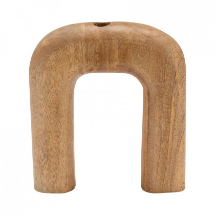 Sagebrook - 6" Wood Horseshoe Vase