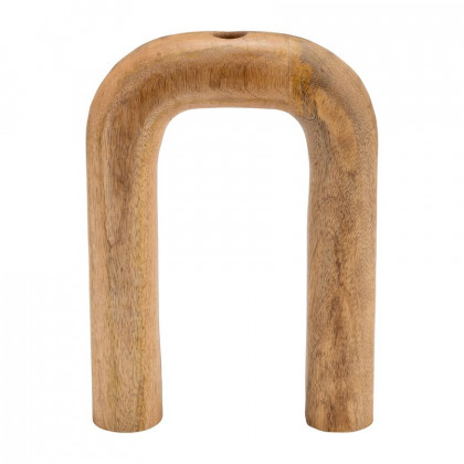 Sagebrook - 6" Wood Horseshoe Vase