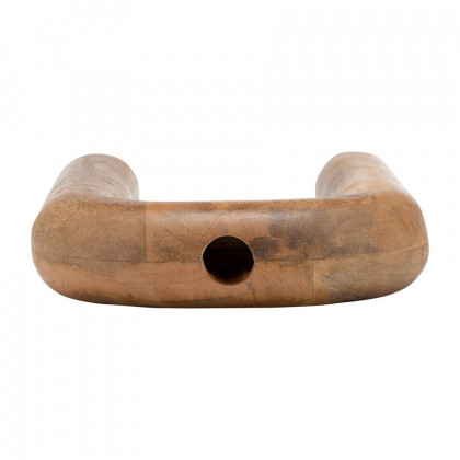 Sagebrook 11" Wood Horseshoe Vase - Brown