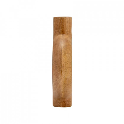 Sagebrook 10" Wood Donut Shaped Vase - Brown