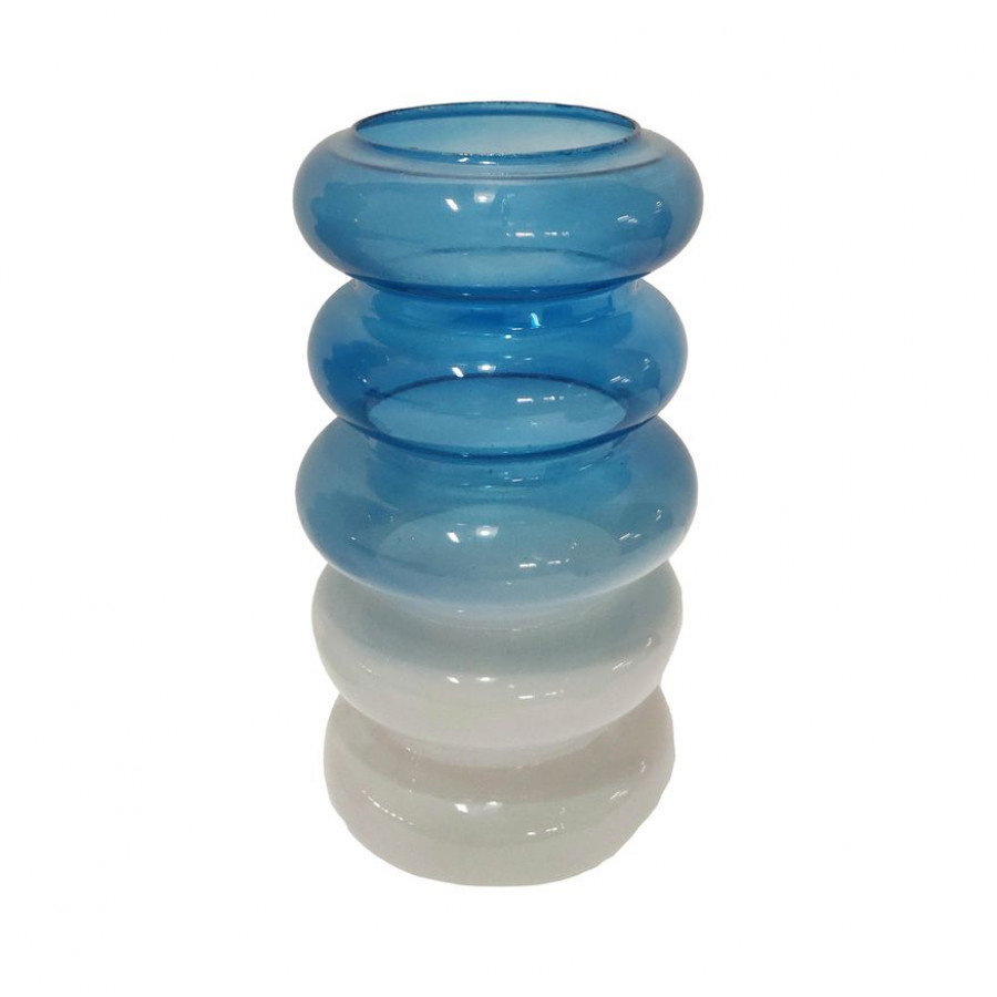 Sagebrook - 12" Glass Accordion Vase