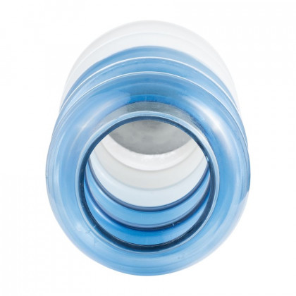 Sagebrook 17" Glass Accordion Vase - Blue