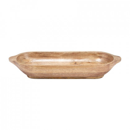 Sagebrook - 18"/23" Wood Oval Trays (Set Of 2)