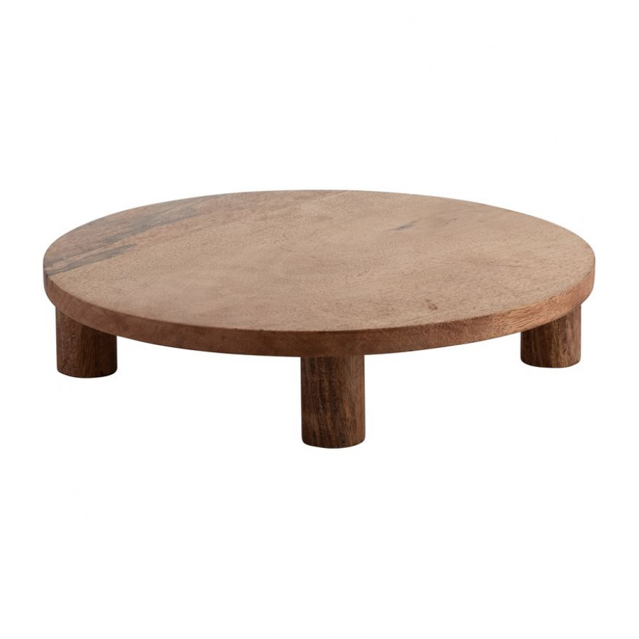 Sagebrook 12" Wood 4-legged Riser - Brown