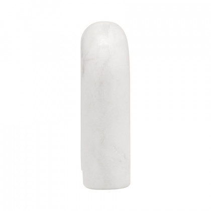 Sagebrook 6" Marble Rounded Horseshoe Table Top Decor - White
