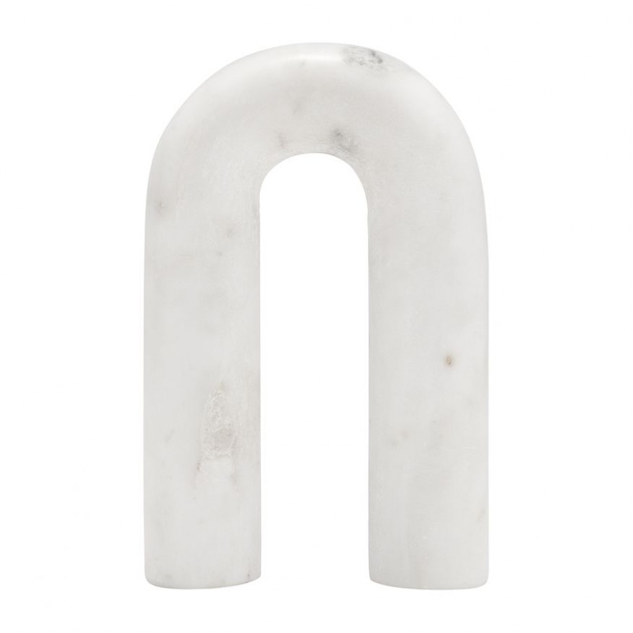 Sagebrook - 6" Marble Rounded Horseshoe Table Top Decor