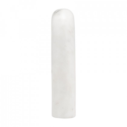 Sagebrook 8" Marble Rounded Horseshoe Table Top Decor - White