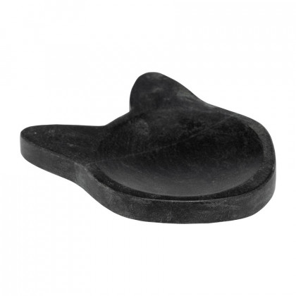 Sagebrook 5" Marble Cat Tray - Black