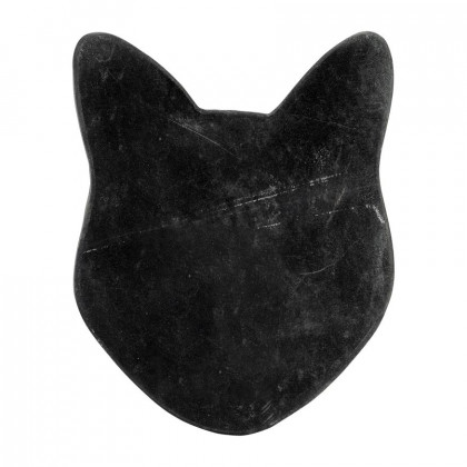 Sagebrook 5" Marble Cat Tray - Black