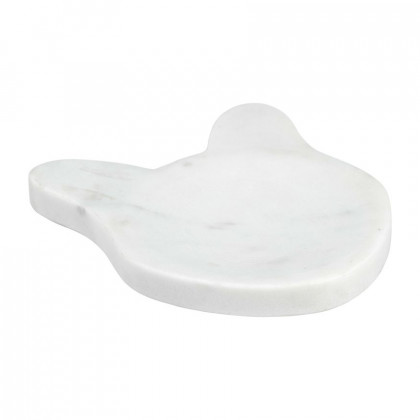 Sagebrook 5" Marble Cat Tray - White