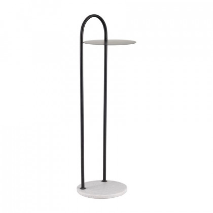 Sagebrook - Metal Drink Table With Mirror Top in Black/White
