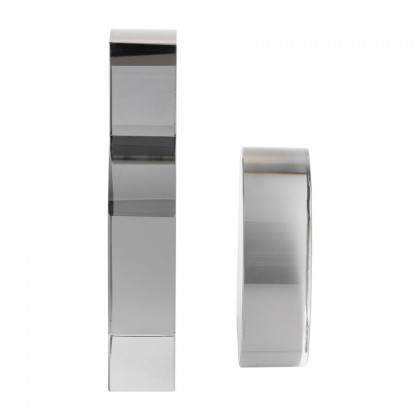 Sagebrook - 7" Glass Contemporary Bookends (Set Of 2) in Smoke