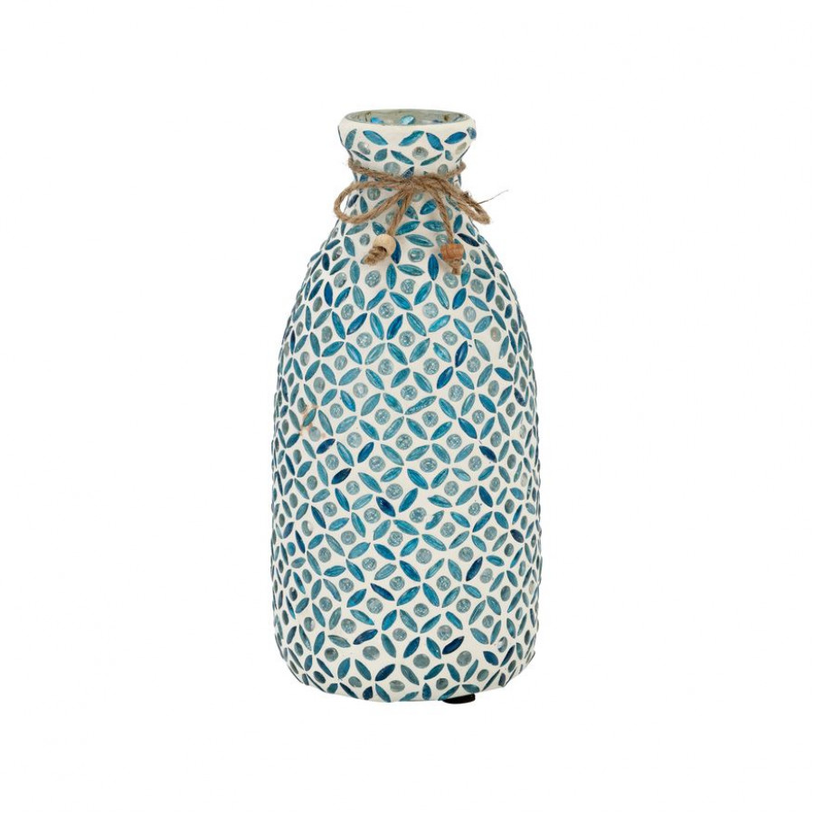 Sagebrook - 16" Glass Mosaic Vase