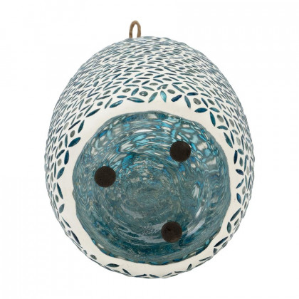 Sagebrook 13" Glass Mosaic Vase - Blue