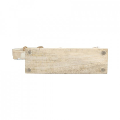 Sagebrook - 15" Wood Anchor With Mosaic in Blue/Brown