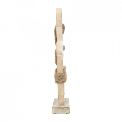 Sagebrook - 17" Wood Anchor With Mosaic in Blue/Brown