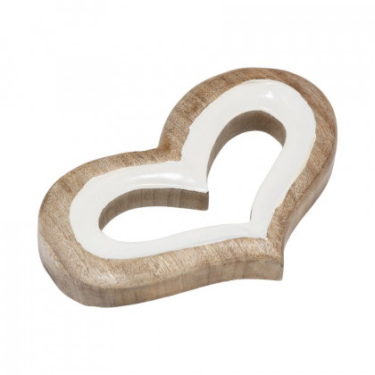 Sagebrook - 10" Wood Heart Decor