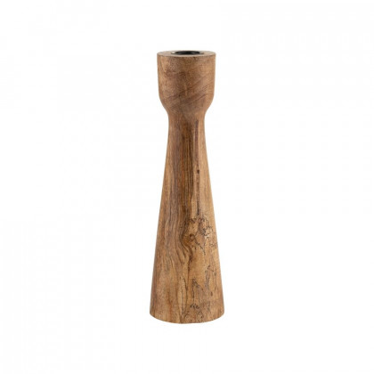 Sagebrook 10" Wood Candle Holder - Brown