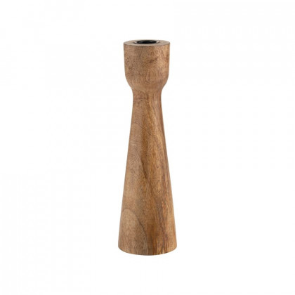 Sagebrook 10" Wood Candle Holder - Brown