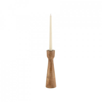 Sagebrook 10" Wood Candle Holder - Brown