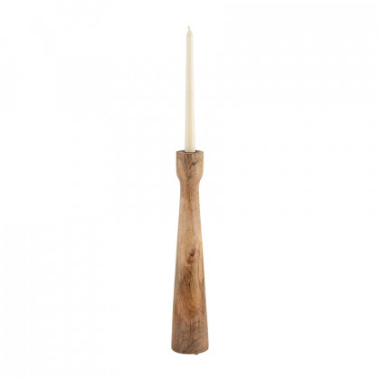 Sagebrook 16" Wood Candle Holder - Brown