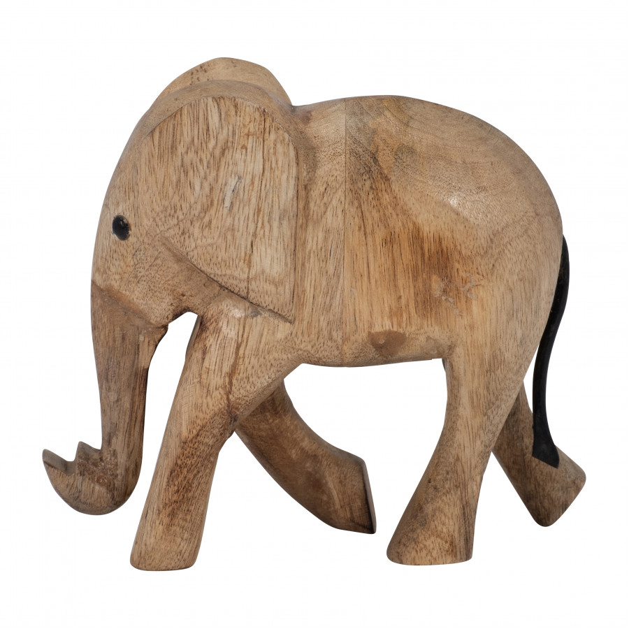Sagebrook - 7" Wood Elephant Decor in Brown