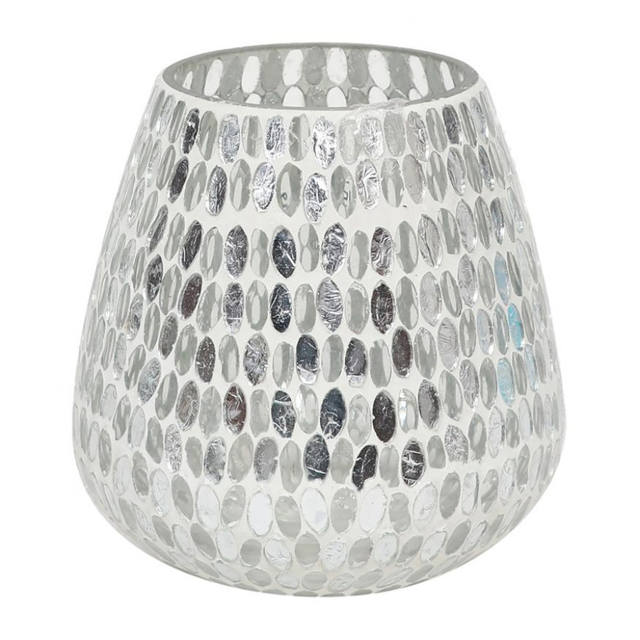 Sagebrook 5" Glass Votive Holder - White