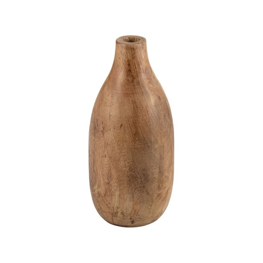 Sagebrook 10" Wood Vase - Brown
