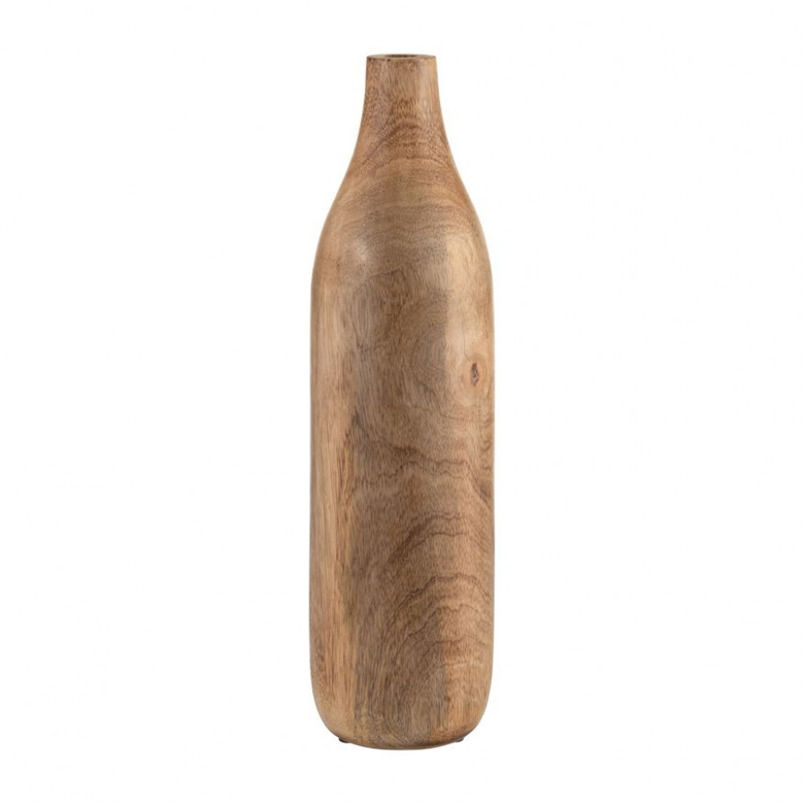 Sagebrook 17" Wood Vase - Brown