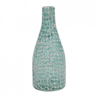 Sagebrook - 13" Glass Mosaic Vase