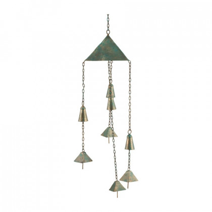Sagebrook - 27" Metal Bells Chime in Green