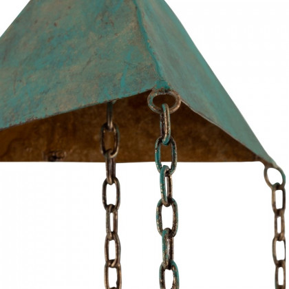 Sagebrook - 27" Metal Bells Chime in Green