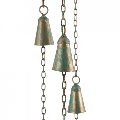 Sagebrook - 27" Metal Bells Chime in Green