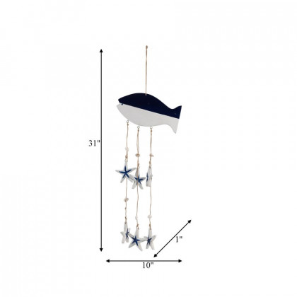 Sagebrook - 31" Wood Coastal Hangings in Multi