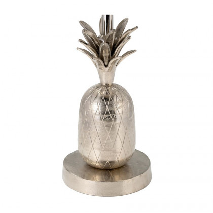 Sagebrook 15"/24" Metal Silver Pineapple Side Table - Silver
